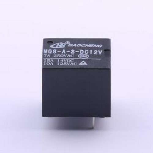 MQ8-A-S-DC12V 汽车继电器 MQ8-A-S-DC12V 15A\\14VDC 插件,12.5x