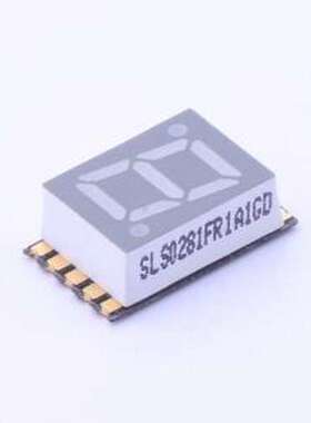 SLS0281FR1A1GD LED数码管 1位0.28英寸红色数码管 共阳极 SMD