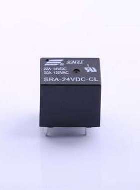 SRA-24VDC-CL(20A) 功率继电器 黑色 插件,12.4x16mm