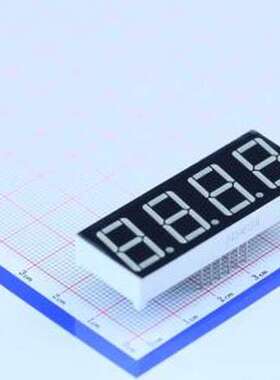 FJ5461BH 橙红 LED数码管 4位0.56英寸红色数码管 共阳极 插件