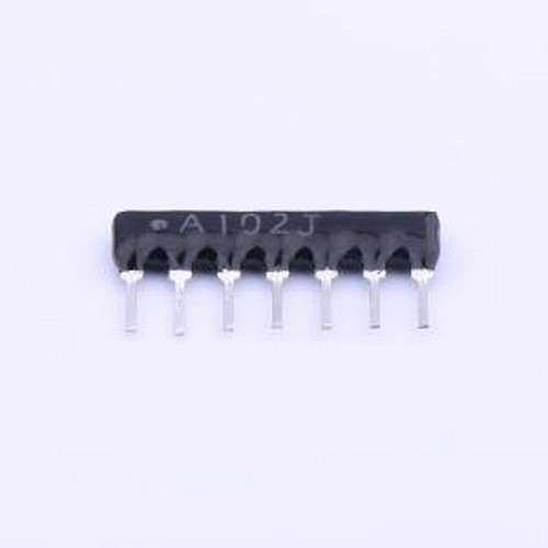 A07-102JP 排阻 1kΩ ±5% SIP-7-2.54mm