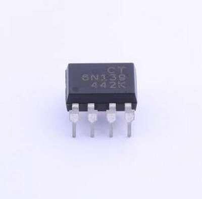 6N139 逻辑输出光耦 DC输入 1通道 隔离电压(rms):5000V DIP-8