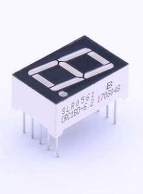 SLR0561CRC1BD-6.2 LED数码管 1位0.56英寸红色数码管 共阴极 插