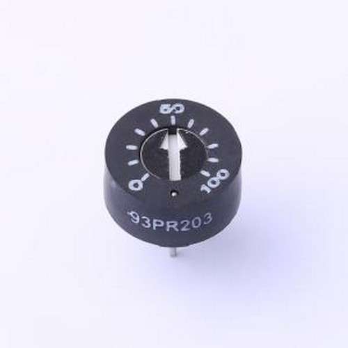 93PR-1-203 可调电阻/电位器 20kΩ ±10% 插件