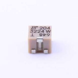 3224W-1-204E 可调电阻/电位器 200kΩ ±10% SMD-3P,4.8x3.5mm