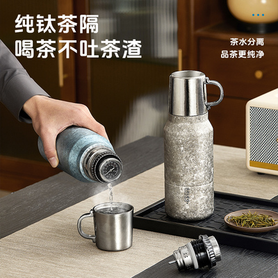 内外双层纯钛机械温显经美礼盒