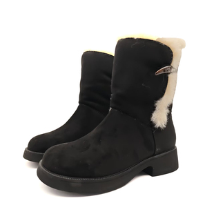 中筒保暖短靴时尚 2025秋冬新款 厚底增高雪地靴 呼呼严选专享