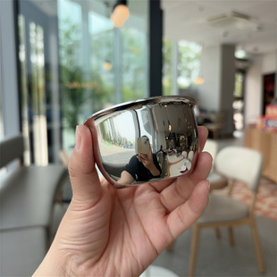 超乎想象的好!304不锈钢三两白酒杯大肚茶杯单层实心加厚多用杯