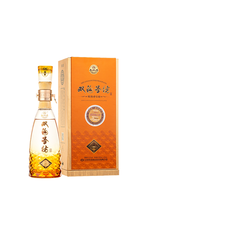 【酒厂直营】双沟珍宝坊圣坊52度500mL+20mL单瓶浓香白酒纯粮正品