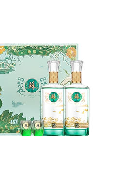 【苏酒礼盒】苏酒地锦礼盒40.8度500mL*2瓶浓香白酒中秋送礼双沟