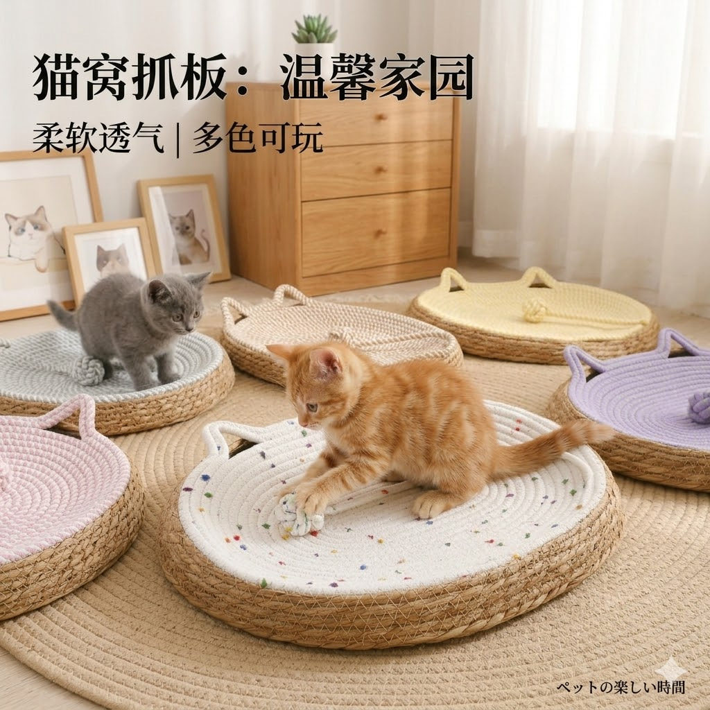 四季通用猫抓板猫窝一体耐磨不掉