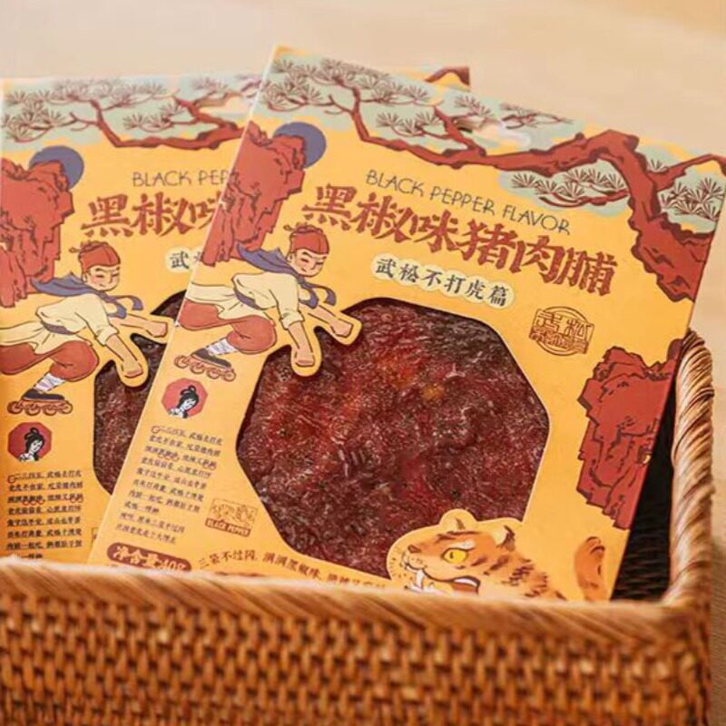 茶颜悦色黑椒味猪肉脯开袋即食