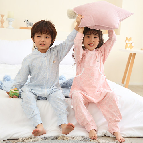 棉莫代尔竹纤维春夏分腿护肚睡袋