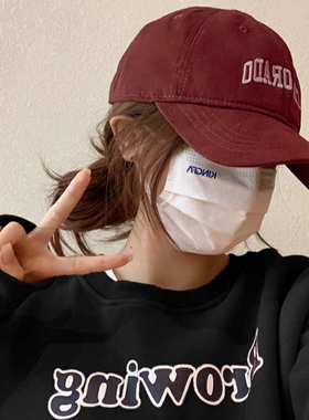 鸭舌帽逛街休闲男女春夏弯檐