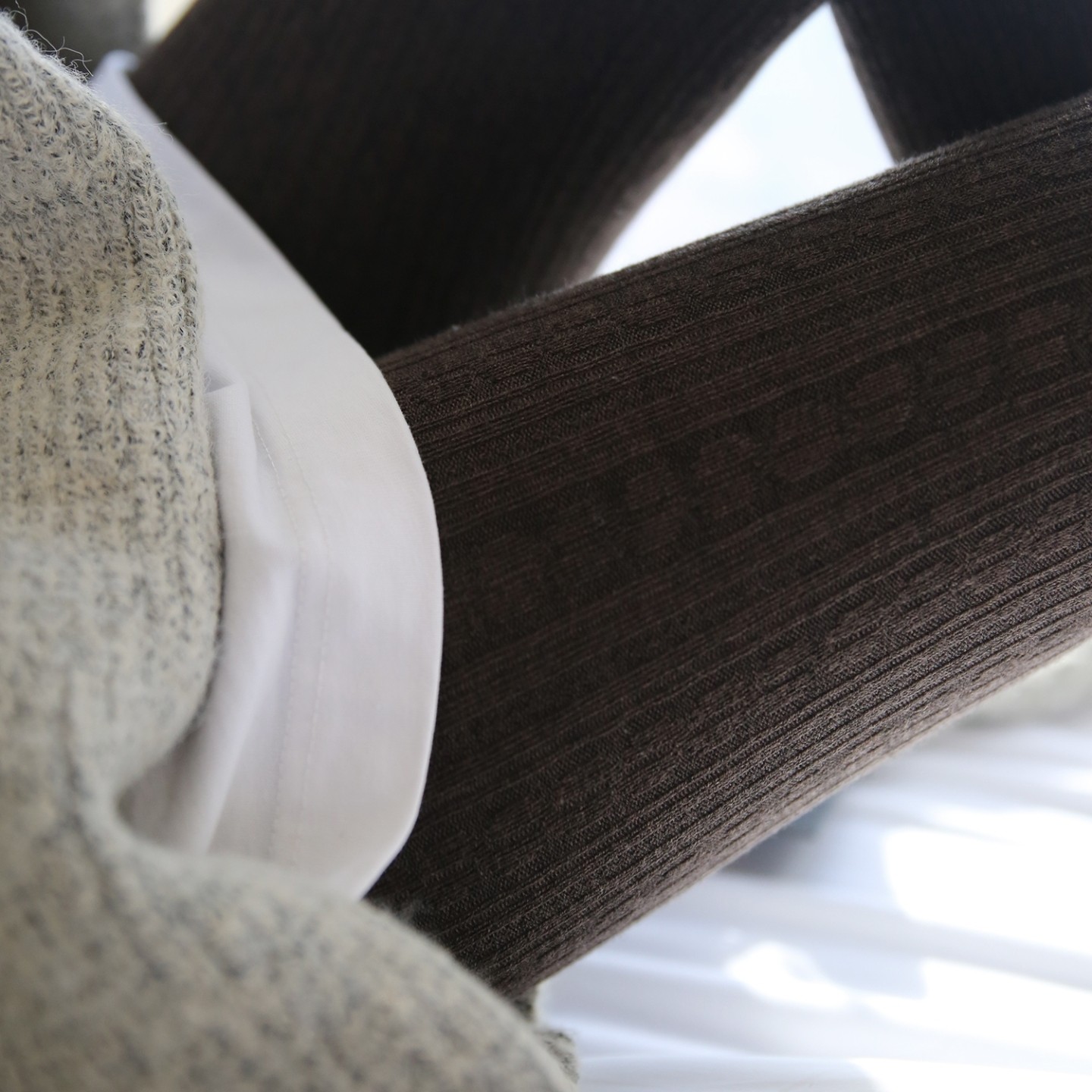 羊毛麻花竖纹保暖显瘦连裤袜