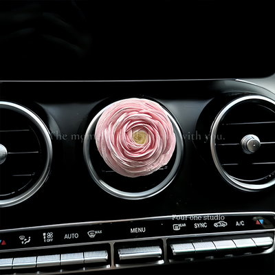 牡丹车载香薰扩石汽车空调出风口