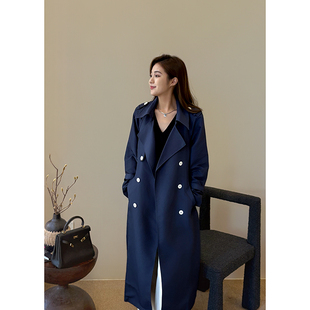 【双十一】长款大气风衣经典剪裁显优雅气质保暖防风应对多变天气