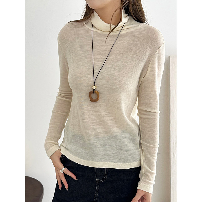 通透羊毛堆领打底优质羊毛面料通透不压身保暖又透气修身剪裁藏肉,女装/女士精品,T恤,淘宝优惠券,粉丝福利购,淘宝优惠卷