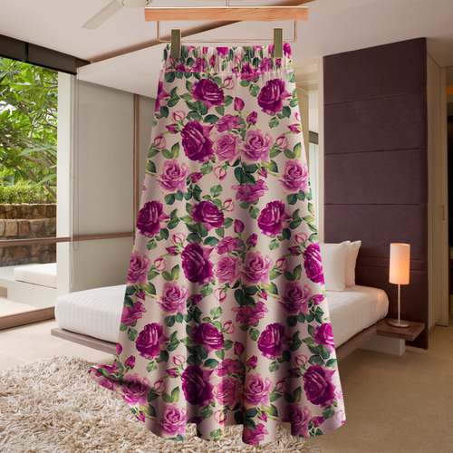 减龄印花清仓捡漏显瘦A字摆裙