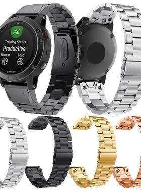 适用Gramin佳明EPIX gen2易耐时DLC手表三珠不锈钢商务表带47mm