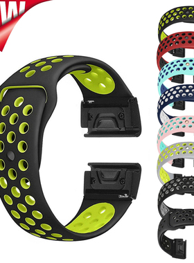 适配garmin佳明fenix5 plus本能945手表6pro硅胶运动透气耐用表带