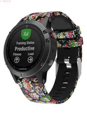 适用POLAR博能GRIT2X PRO手表硅胶运动潮流印花透气表带22mm