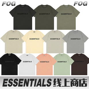 t恤欧美高街FOG复线情侣男女ins潮牌纯棉圆领宽松 ESSENTIALS短袖