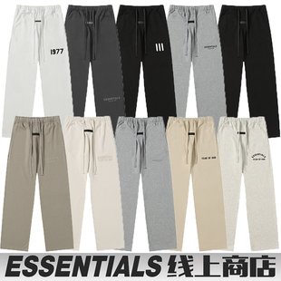 男女FOG三条杠宽松休闲卫裤 阔腿裤 子秋冬 潮牌ESSENTIALS长裤 美式
