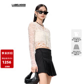 秋冬独特女 蕾虎细针水母蕾丝短开衫 SALE OSMOS×LABELHOOD
