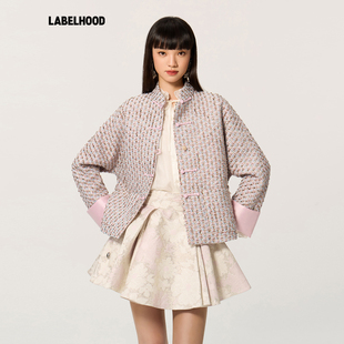 【糖心旦TANGXINDAN】蕾虎拼色中式立领唐装2026早春新款女装上衣