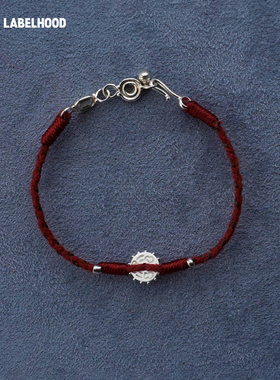 SALEEPEPE纯银圆盘红绳手链