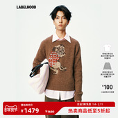 女装 上衣 蕾虎男女同款 刺绣慵懒巴哥针织2026早春新款 ZHI