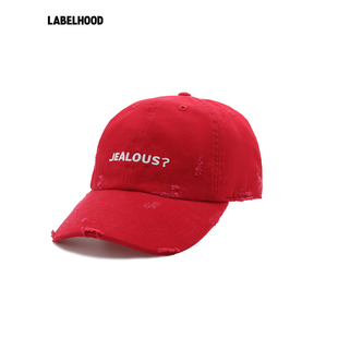 蕾虎潮流简约磨破棒球帽2025秋冬新款 MARKGONG Lisa同款