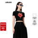 SALE FIRE MARRKNULL 蕾虎新品 设计师款 HEART修身 T恤女