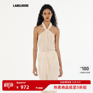 女装 ZHI 扭结挂脖背心2026春夏新款 上衣 蕾虎简约时尚