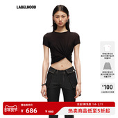 蕾虎潮流纽结圆领短T恤秋冬流行女 WAAG 宋轶同款 OUDE