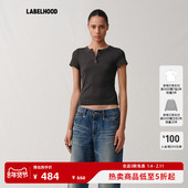 上衣 亨利领紧身T恤秋冬流行女装 Liegee 蕾虎HENLEY