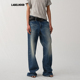 Liegee 裤 蕾虎时尚 春夏流行女装 子 百搭宽松弯刀牛仔裤
