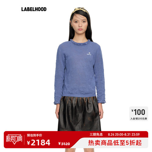SHUSHUTONG毛领长袖针织衫