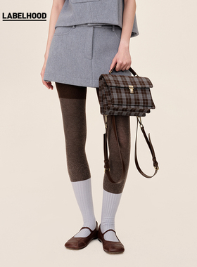 【WMWM】蕾虎设计感时尚潮流气质简约高级三色撞色连裤袜女装袜子