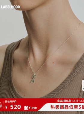 SALEEPEPE镀金海神吊坠项链