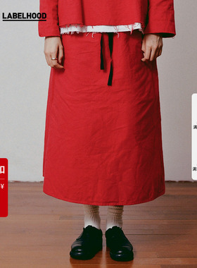 【SALE】【SCHA X LABELHOOD】蕾虎联名秋冬新中式国风半身裙女