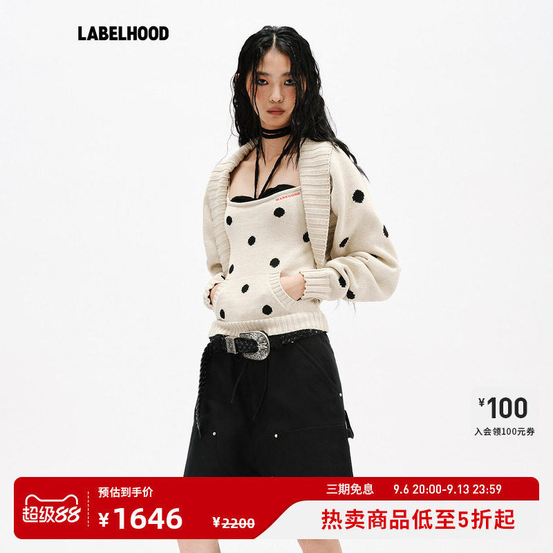 MARKGONG粗针织短披肩图片