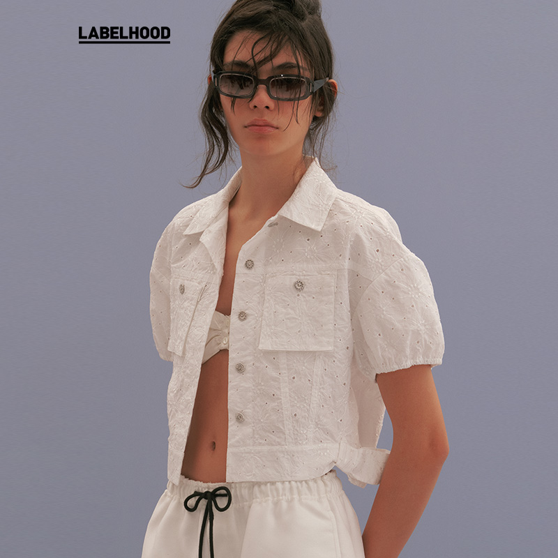 MARCHEN时尚百搭雏形刺绣上衣