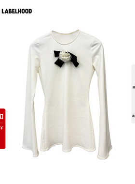 【SALE】【Assignments】蕾虎精致康乃馨打底2025秋冬女装上衣