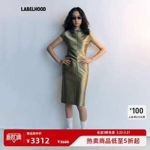 女装 YES 连衣裙2026春夏新款 裙子新中式 蕾虎休闲斜裁修身