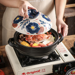 复古砂锅陶土汤煲家用土砂锅煲仔饭煤气灶专用火锅燃气沙锅耐高温