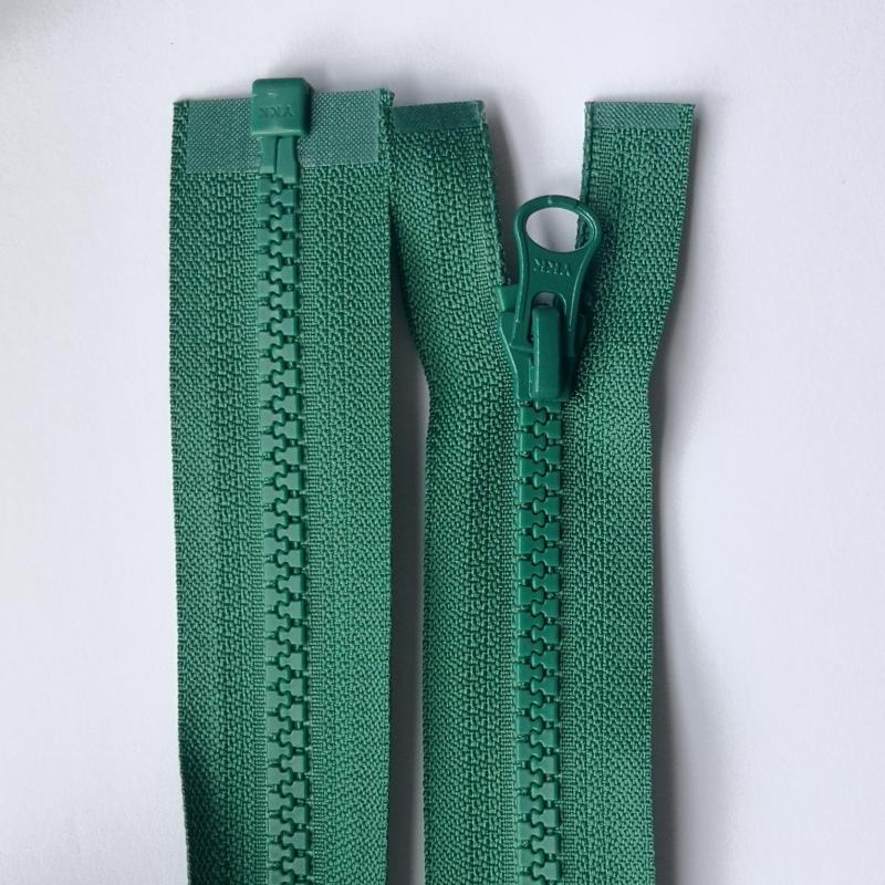 绿色校服拉锁毛衣拉锁YKK米色链