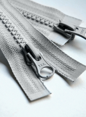 76-79cm黑色军绿色YKK树脂拉链5号拉锁双头双开羽绒服夹克90cm批