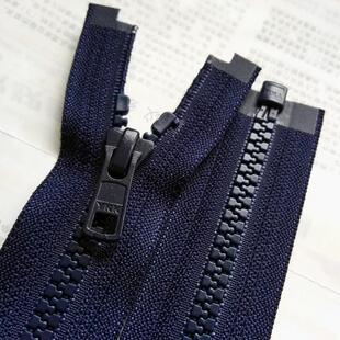 70cmYKK5号树脂拉链羽绒服拉锁运动卫衣学生校服拉练军绿藏青白色